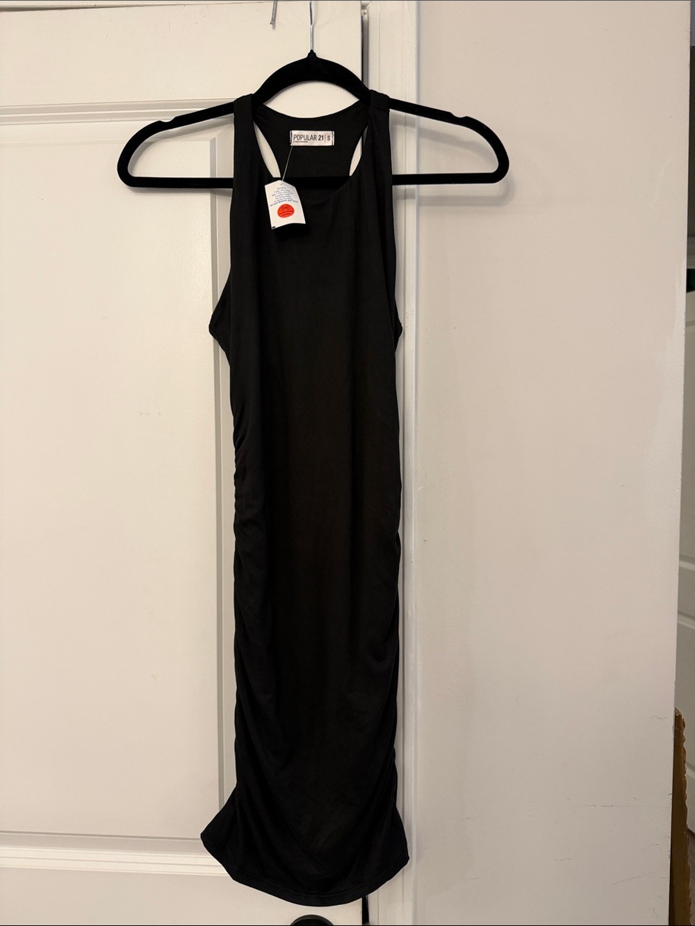 Popular 21 Black Mini Dress - Racerback Style
